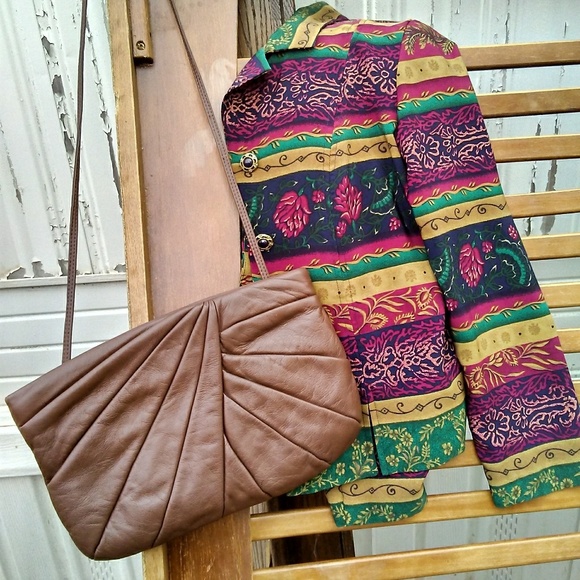 Original Vintage Leather Purse Retro Style Bag - Picture 2 of 8